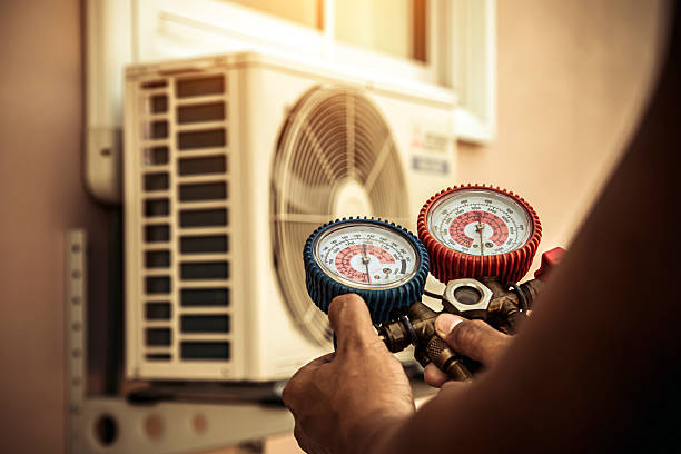 Professional Air Conditioning Service technician working in Diamond Bar, CA